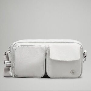 Lululemon grey multi pocket Crossbody Bag